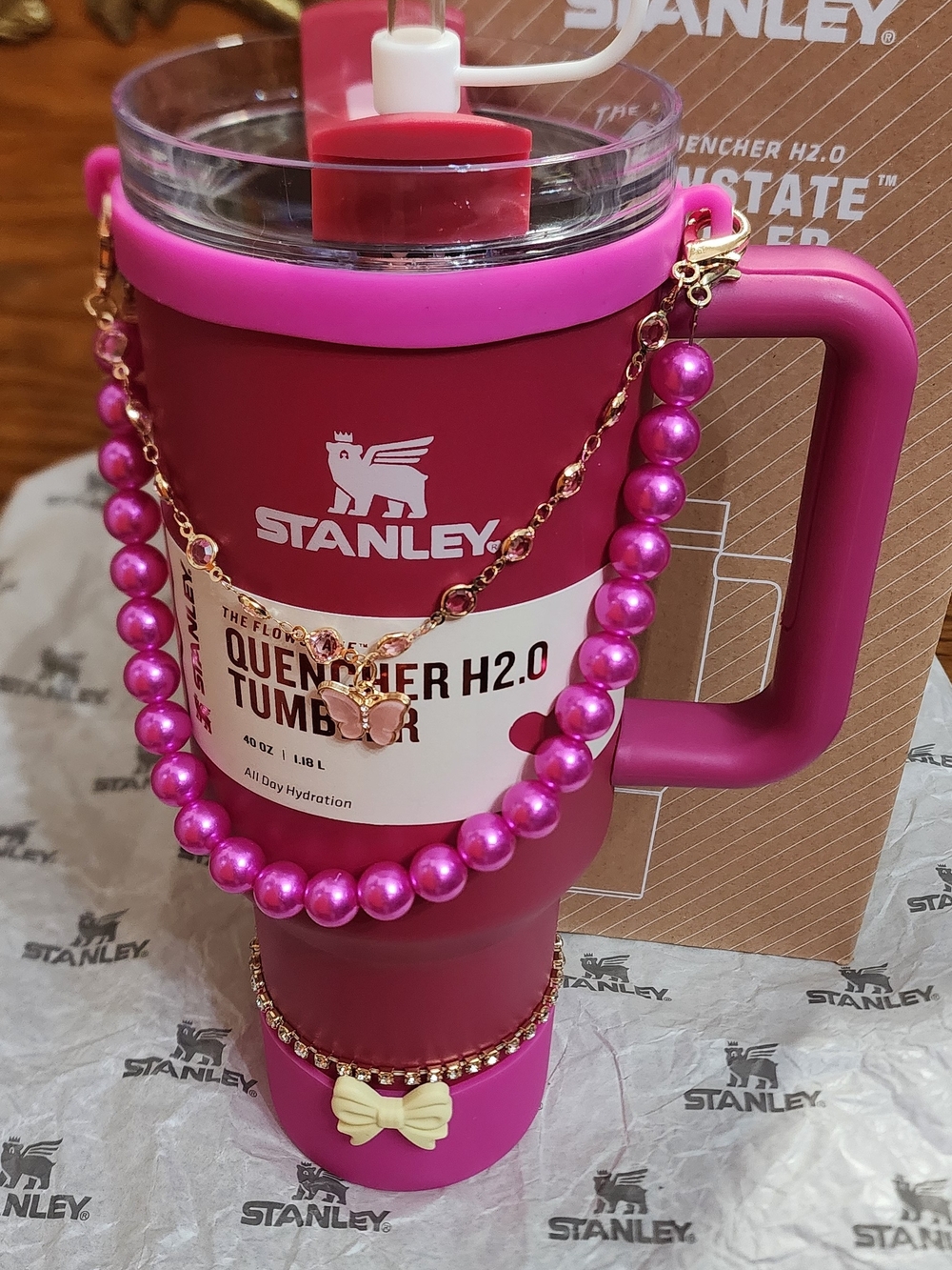 Stanley Quencher H2.0 Tumbler - Pink 40oz
